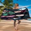Powerful Demon Anime Beach Towel Microfiber Beach Towel, Lightweight and Quick-Dry, for Summer Travel, Swimming Pool Fan Birthday Gift