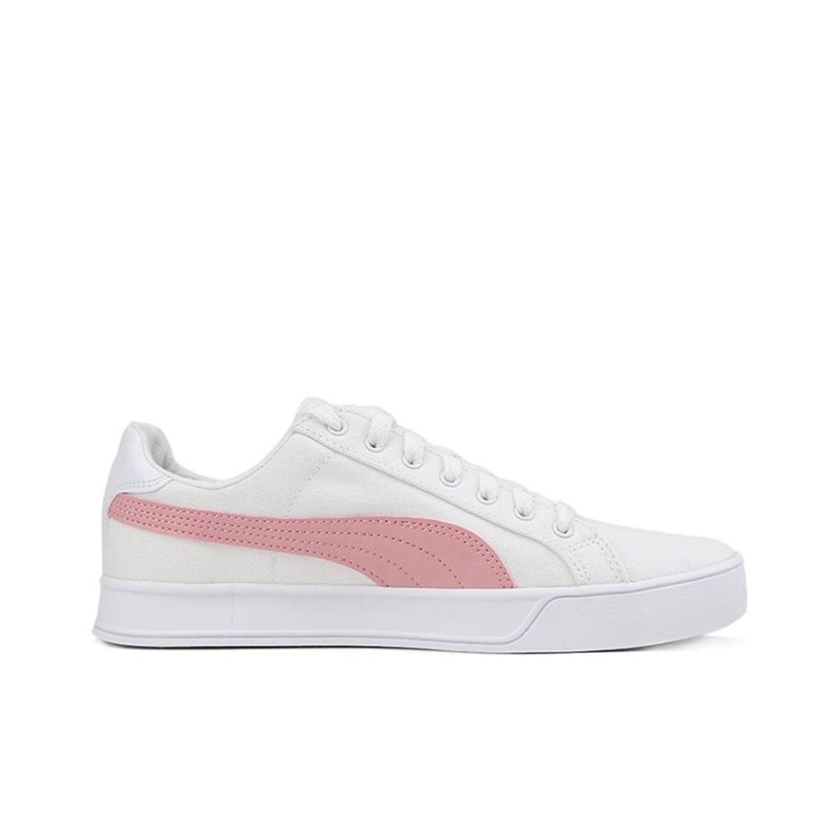 Puma Smash Vulc Canvas Удобные низкие кеды для скейтбординга Унисекс Кроссовки Розовый 374754-05