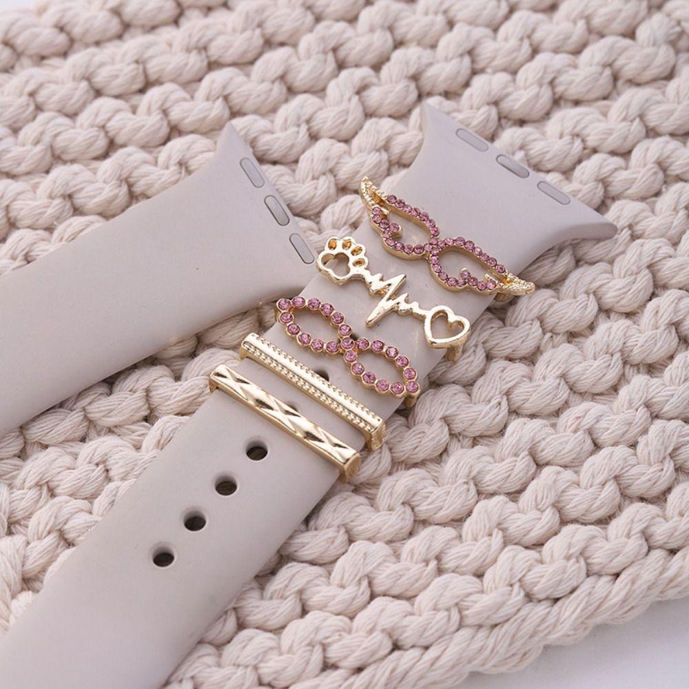 Metal Watch Band Ornament Brooch Decorative Nail Creative Wristbelt Charms  Strap Accessories
