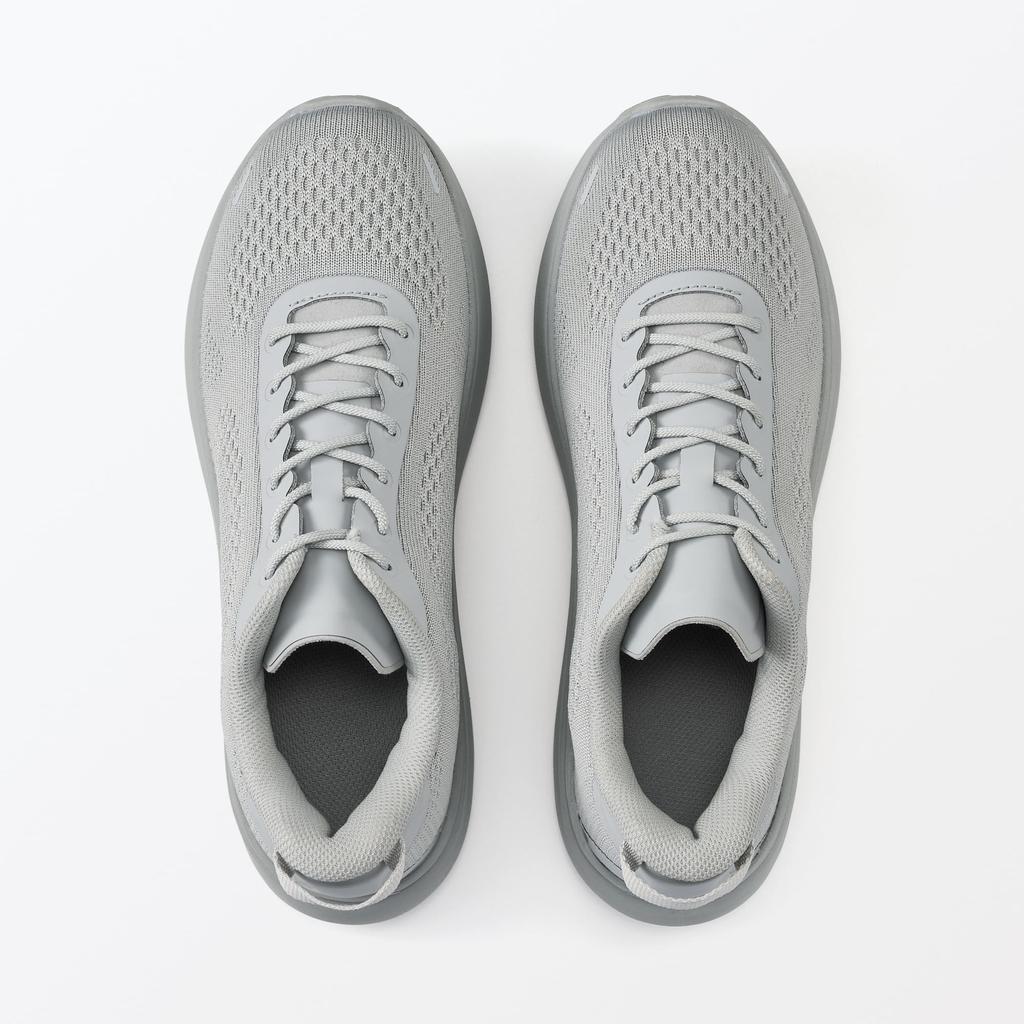 Кроссовки MUJI, удобные для ходьбы, с изогнутой подошвой, BI00WA4A, светло-серые, см, мужские, 26,5