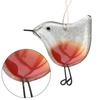 Sparkling Glass Christmas Tree Decoration Small Bird/Plants Design Create Atmosphere with Hanging Rope Window Pendant