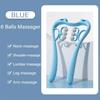 6 роликов, массажер для шеи, ручной массажер для шеи и плеч, шейный отдел позвоночника, разминающий массаж, физиотерапия, релаксация тела, облегчение боли, инструмент для массажа здоровья