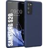 Protective Case - BOOLING - for Samsung Galaxy S20 - Silicone - Shockproof - Navy Blue