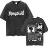Стирка Винтажная Футболка Yungblud Idols World Tour Мужская Женская Повседневная Свободная Хлопковая Футболка Мужская Хип-Хоп Мода Ретро Футболки