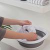 3pcs Set of Foldable Basins - Multifunctional for Washing Face, Washing Vegetables, Washing Underwear and Soaking Feet - Durable Plastic, Retro Style