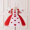 Queen of Hearts Halloween Cosplay Skirt and Gown Costume