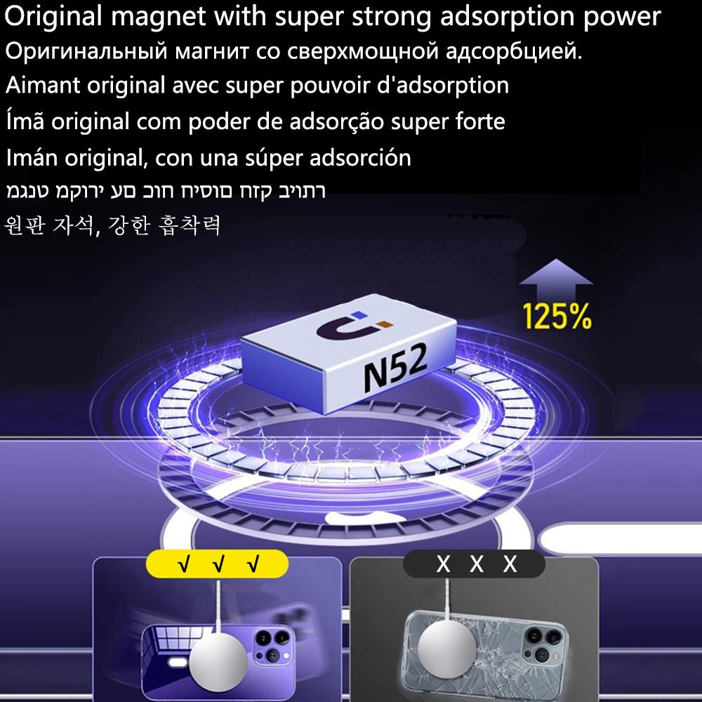 Роскошный магнитный чехол с покрытием для Samsung Galaxy S21 S23 Fe S24 Ultra S22 Plus Apple Magsafe Cover 10H 6K Glass Camera Protect