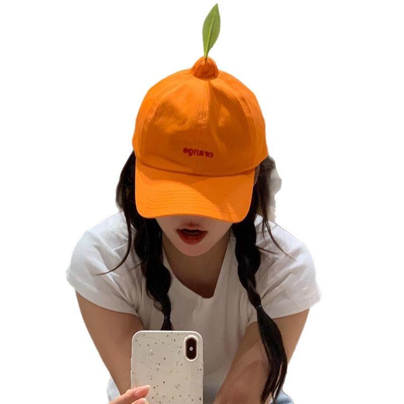 Милая Смешная Уродливая Оранжевая Бейсболка Буквы Модная Мягкий Верх Летняя Маленькая Оранжевая Бейсболка с Уткой Мужская Трендовая