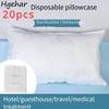 Одноразовые 20 шт. наволочки для дома, путешествия, отеля, белые, удобные, дышащие, портативные, простые, повседневные наволочки