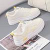 Осенняя спортивная обувь для женщин 2024 года, весенние кроссовки, хит моды, женская обувь, повседневная, летняя, без каблука, плоская, белая, удобная