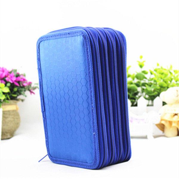 Three-zip Pencil Bag Art Drawing Pencil Bag Student Stationery Storage Bag 48 Color Lead Pencil Case