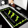 Премиум-коврик для мыши Monster Energy LOGO, противоскользящий, с прошитыми краями, прочный резиновый материал, для рабочего стола и игр, отличный подарок
