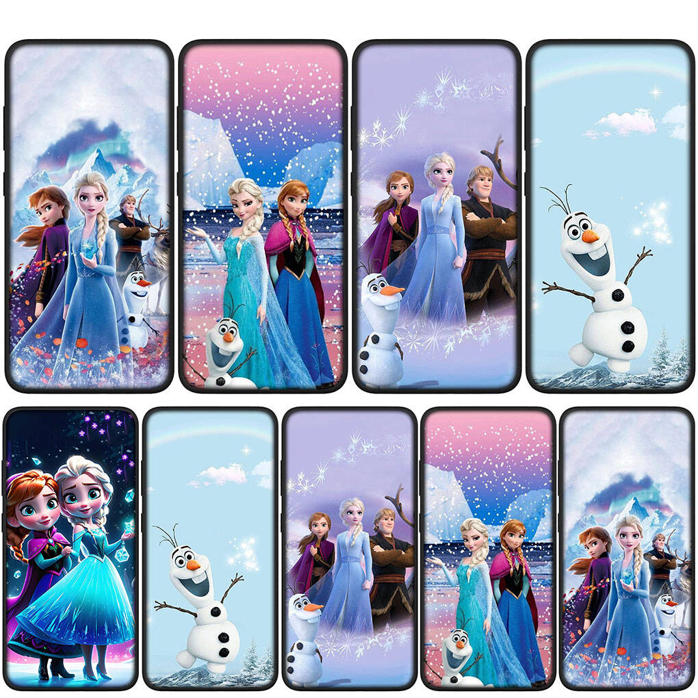 Для Samsung Galaxy S25 S24 S23 S22 Ultra FE Plus A17 A37 A57 A56 A55 A06 A16 A15 A36 A26 A35 A05 A25 A54 A34 Чехол для телефона Комиксы Эльза Анна Олаф Обложка