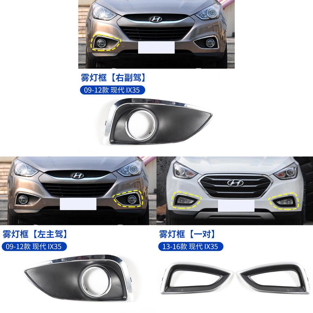 Modern Ix35 Fog Light Cover Set For 2009 To 2016 Front Bumper Protection