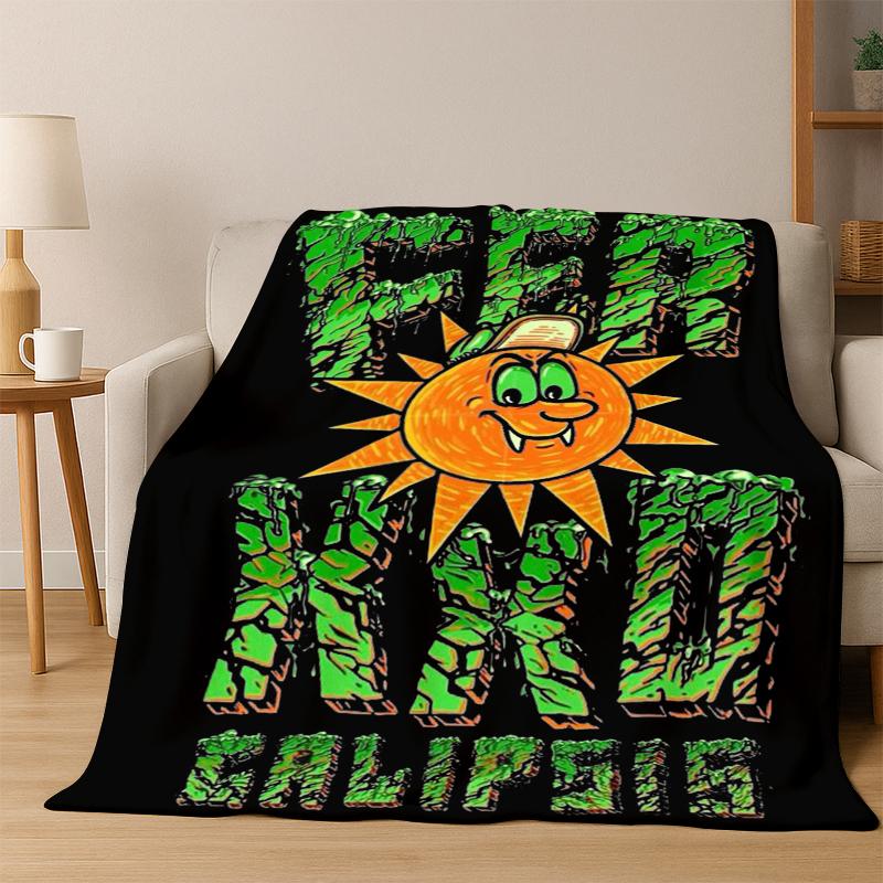 Feid Ferxxo Hiphop Pop Music Flannel Blanket Soft Warm Blanket Throw Blanket for Bedroom Living Room Bed Travel Picnic Gift