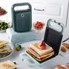 Многофункциональная сэндвичница с хрустящими краями, вилка ЕС, сковорода для завтрака, вафельница-гриль, электрический гриль, быстрый нагрев, портативная, для бранча, для приготовления здоровых закусок