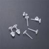 Jewelry Parts Jewelry Making Ear Protect Pure Color Ear Hole Blockage Ear Post Plastic Stud Earring