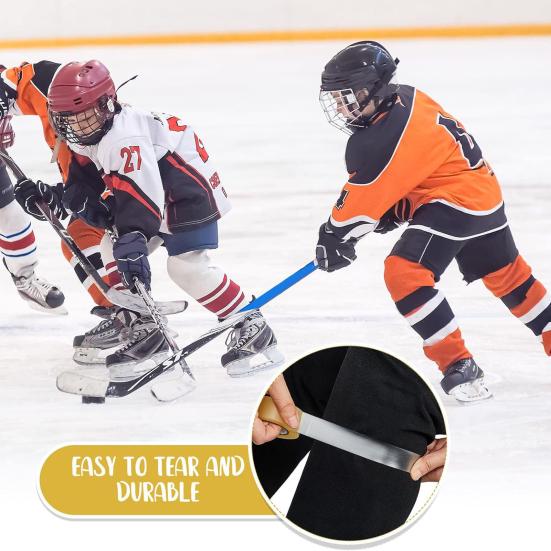 Хоккейная лента, клейкая лента для защиты голени, носков, многофункциональная лента для хоккейной клюшки для бейсбольной биты, коньков, спортивное снаряжение
