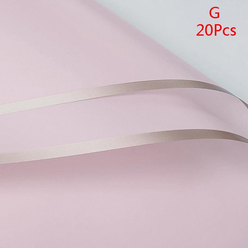 Водонепроницаемая крафт-бумага с золотым краем, оберточная бумага для букета цветов, упаковка флориста