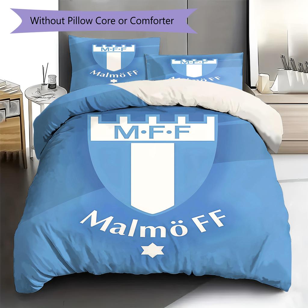 Malmo FF Pattern Bedding,Quilt Set Quilt Cover Pillowcase Home Birthday Gift (1 * duvet cover + 2 * pillowcase, without core)