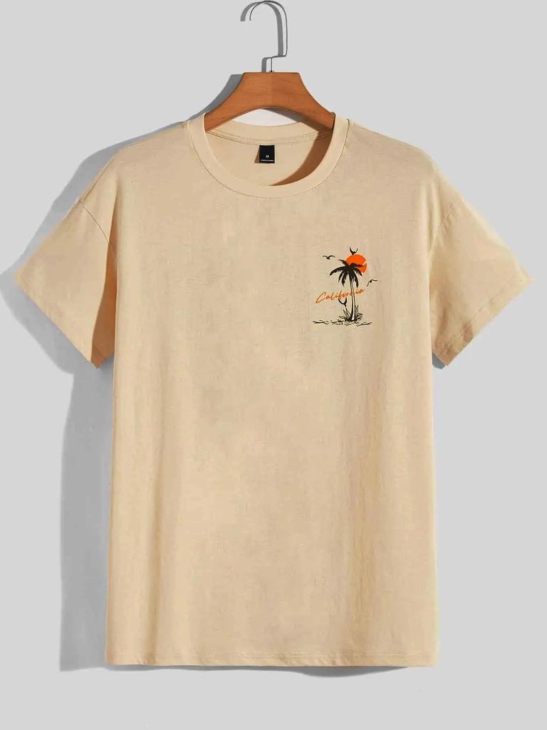 Лето Set Off Again Adventure California Мужская футболка хлопковая свободная футболка модная толстовка свободные летние топы