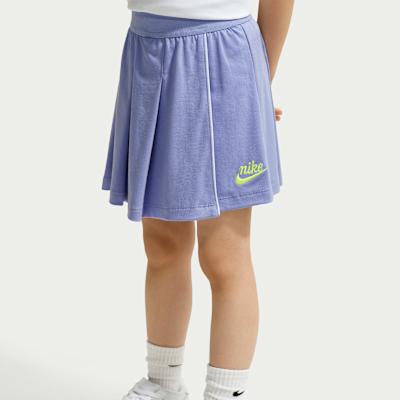 Unisex Nike Kids Two Piece Skirt Sets Crew Neck Moderate Short Skirt Stretch