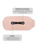 Грелка для менструации, портативная, с USB-кабелем, беспроводная, с 3 уровнями нагрева и 3 режимами вибрационного массажа для снятия боли в спине и животе