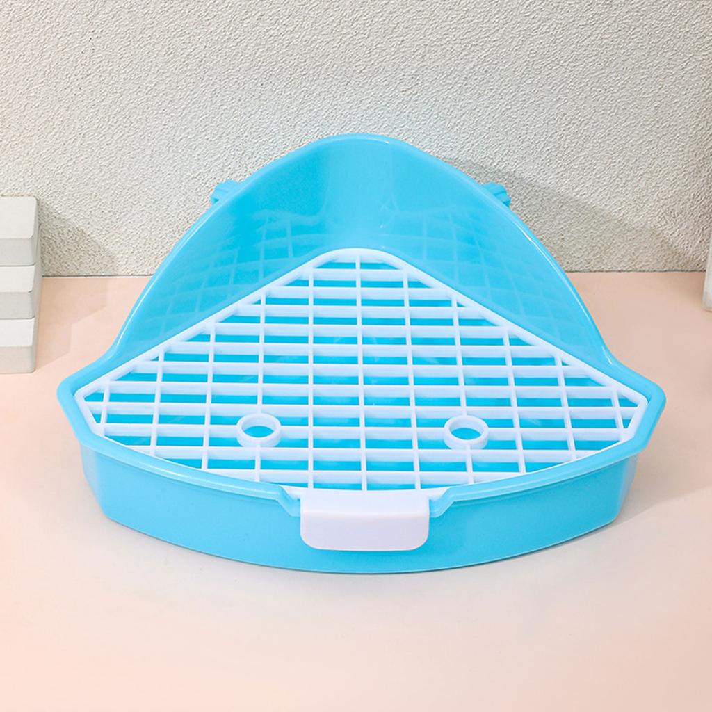 Hamster Litter Box Pet Corner Toilet Small Pet Potty Trainer Litter Tray Habitat Decor for Squirrel Chinchilla Rabbit