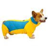 Waterproof Dog Raincoat With Reflective Stripes Full Coverage 4-Leg Design Corgi Small To Large Breeds