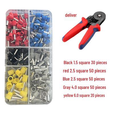 Коробочный набор: Европейские обжимные клещи HSC8 6-4 для трубчатых и игольчатых проволочных клемм