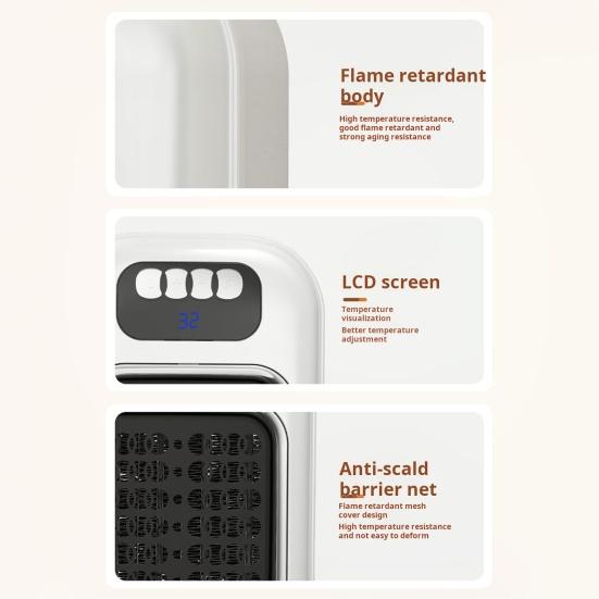 Электрический обогреватель, небольшой бытовой обогреватель с широким углом воздушного потока, быстрый нагрев, портативный настенный