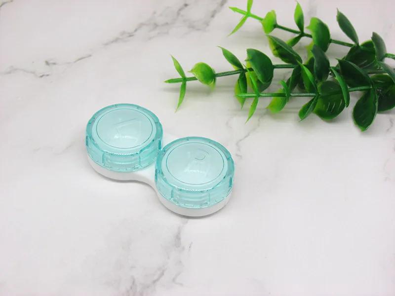 New Simple Mini Contact Lens Case Girl Women Colored Contact Lenses Box Eyes Contact Lens Container Box Case