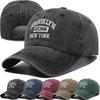 New Washed Cotton Brooklyn Embroidery Baseball Cap Outdoor Casual Color Match Hats Unisex Classic Cap for Men And Women