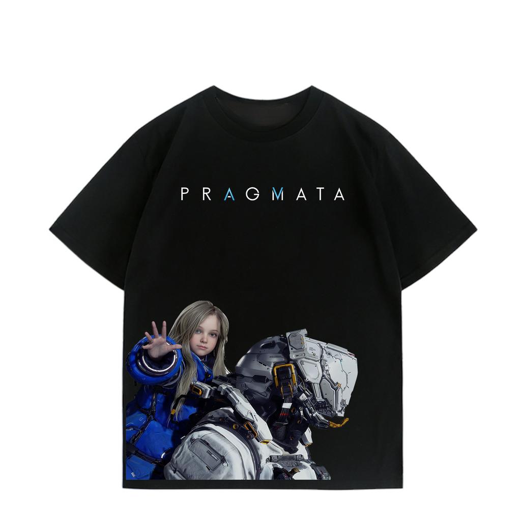 PRAGMATA Action Adventure Game TShirt Diana Graphics Cotton Top Harajuku Shirt Unisexs Clothing Womens Summer New T Shirt
