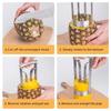 Anti Slip Handle Pineapple Cutter Stainless Steel Pineapple Knife Peeler  Household Use