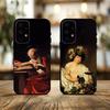 C-Караваджо-O P-Живопись-G Чехол для телефона Samsung Galaxy A73,A72,A71,A70,A53,A52,A51,Другие Мягкий черный чехол