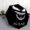 Personalized Name V-Venom Print Umbrella - Automatic Open/Close, Eight-Rib Durable Frame, Automatic Folding Umbrella