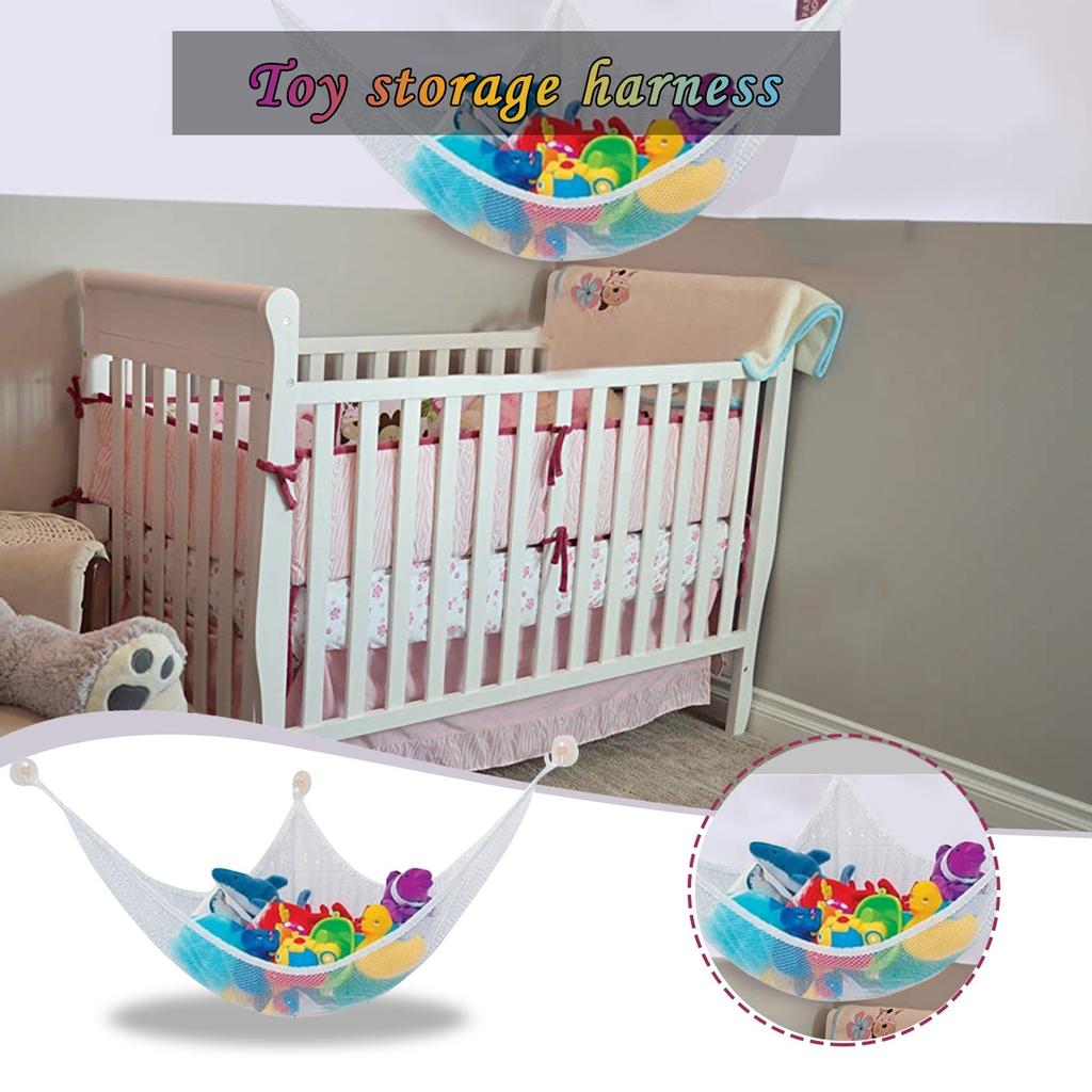 Высококачественная сетка для детской спальни, детская сумка для хранения игрушек, белая