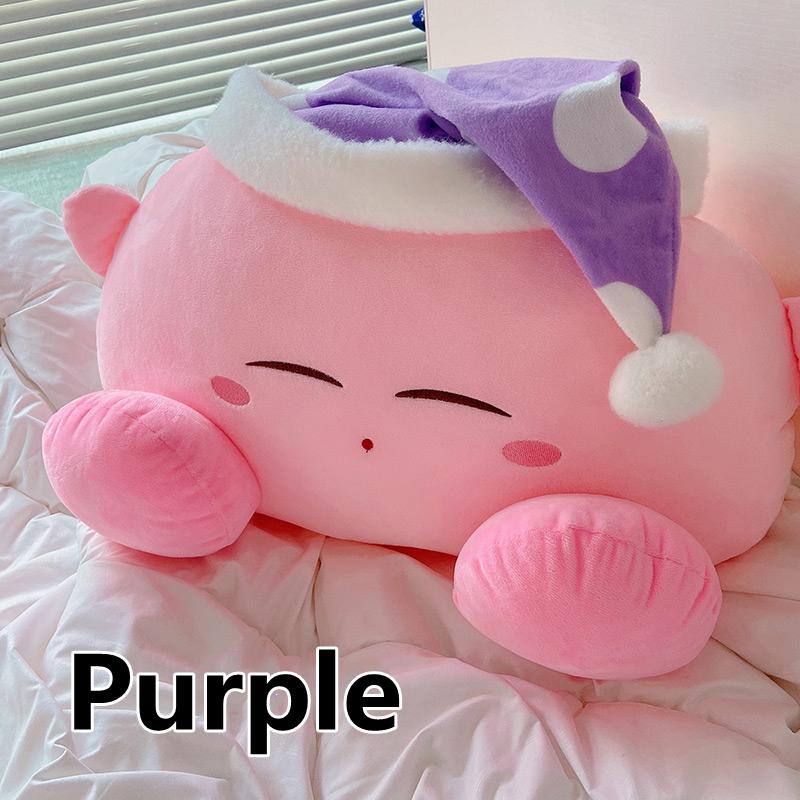 Аниме плюшевая игрушка Спящий Кирби плюшевые игрушки кукла Кирби с ночным колпаком мягкий подарок для девочки