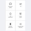 Беспроводные наушники Светодиодный индикатор питания IPX 4 Водонепроницаемый HiFi звук Увеличенный срок службы батареи Bluetooth-совместимые наушники 5.3
