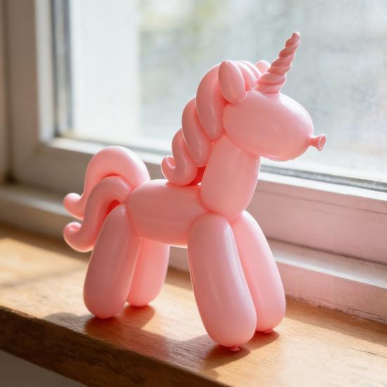 3D Printed Alpaca Figurine Horned Horse Statue Animal Sculpture Home Office Bedroom Desktop