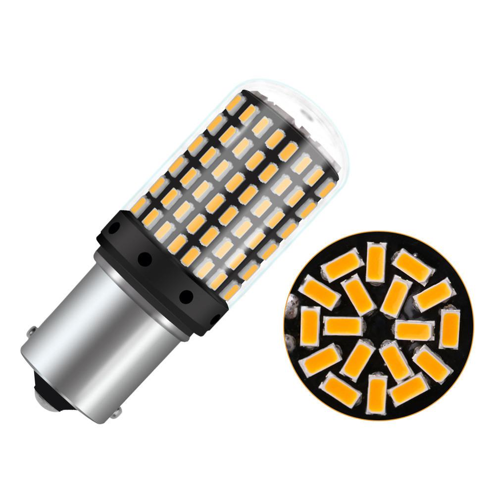 Kebidu T20 7440 W21W 1157 BAY15D Автомобильные светодиодные лампы 1156 BA15S P21W P21-5W 3014 144 Smd без ошибок Canbus указатель поворота стоп-сигнал
