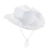Wide Brim Jazz Hat Furry Trim Cowgirl Hat Fashion Western Cowboy Hat  Costume Accessories