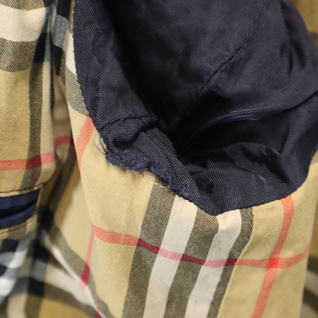 Burberry Сделано в Италии Пальто-стойка из нержавеющей стали 50 Темно-синий Мужской Б/У