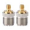 2PCS UHF Female S0239 To SMA F Adapter RF Coaxial Adapter Converter Connector