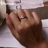 Bamoer 925 Sterling Silver Eye of Horus Egypt Protection Open Ring for Women Personality Cool Band Ring Fashion Jewelry Gift