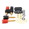 4mm Red Black Wire Connector Banana Plugs Couple Terminals Electrical Binding Post Banana Audio Speaker Socket Jack
