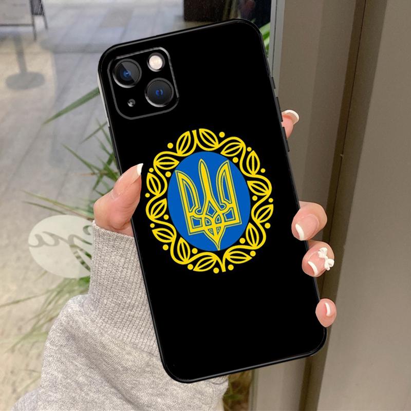 Чехол с флагом Украины для iPhone 17 Pro Max 16 14 13 12 11 15 Pro Max Plus 12 13 Mini 16e 17 Air Задняя крышка