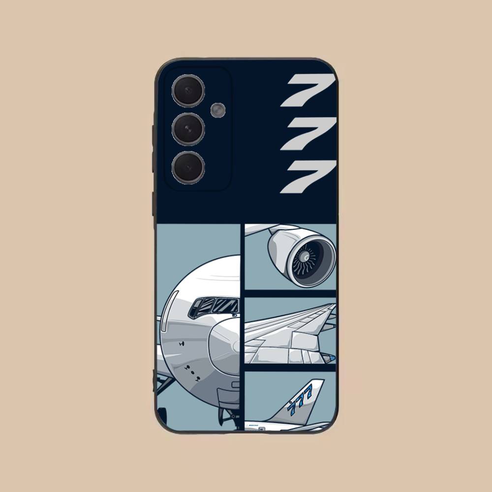 Чехол для телефона B-BoeingS 777 Top Airplane для Samsung S25,24,21,22,23,20,S30,Ultra,Plus, Fe,5G Силиконовый Чехол
