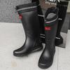 Men's High-Top Non-Slip Waterproof Rain Boots for Delivery Riders and Fishing